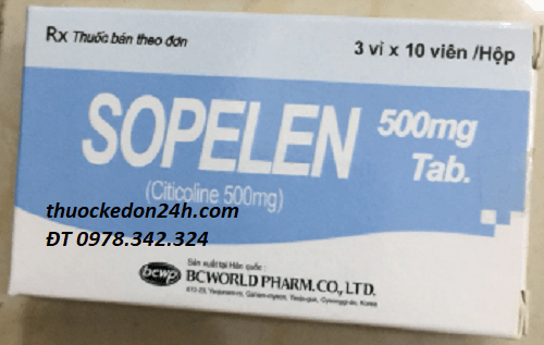 Thuốc Sopelen (Citicolin 500mg) mua ở đâu bán giá bao nhiêu rẻ nhất?