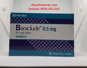 Thuốc Baraclude 0.5mg giá bao nhiêu, mua thuốc ở đâu?