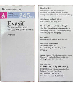 Thuoc-Evasif-245mg-Tenofovir disoproxil-245mg-co-tac-dung-gì