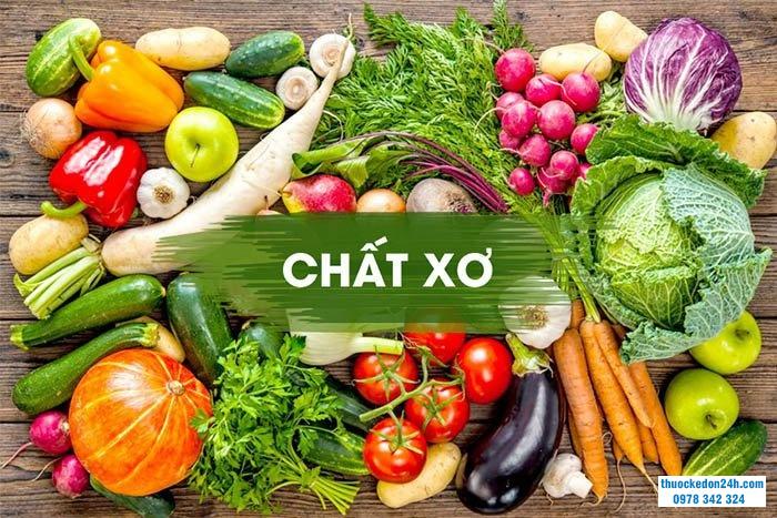 Chế độ ăn nhiều chất xơ giúp làm sạch ruột già